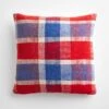 Rebia Plaid Throw Pillow Cover 17" X 17" -Furniture Store 102899 1
