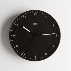 Braun BC17 Black Wall Clock