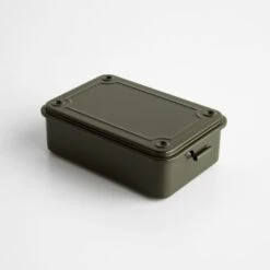 Toyo Steel Military Green Stackable Storage Box 6"