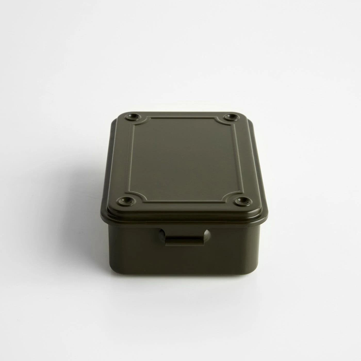 Toyo Steel Military Green Stackable Storage Box 6" 4 Toyo Steel Military Green Stackable Storage Box 6" - Image 2