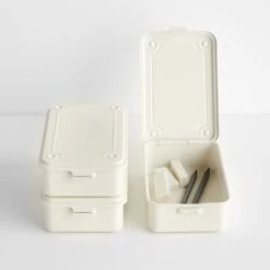 Toyo Steel White Stackable Storage Box 6" -Furniture Store 102926 3