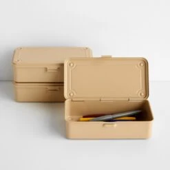 Toyo Steel Beige Stackable Storage Box 7.9" -Furniture Store 102927 3