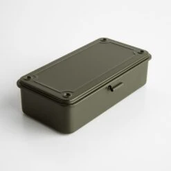Toyo Steel Military Green Stackable Storage Box 7.9"