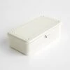 Toyo Steel White Stackable Storage Box 7.9" -Furniture Store 102929 1