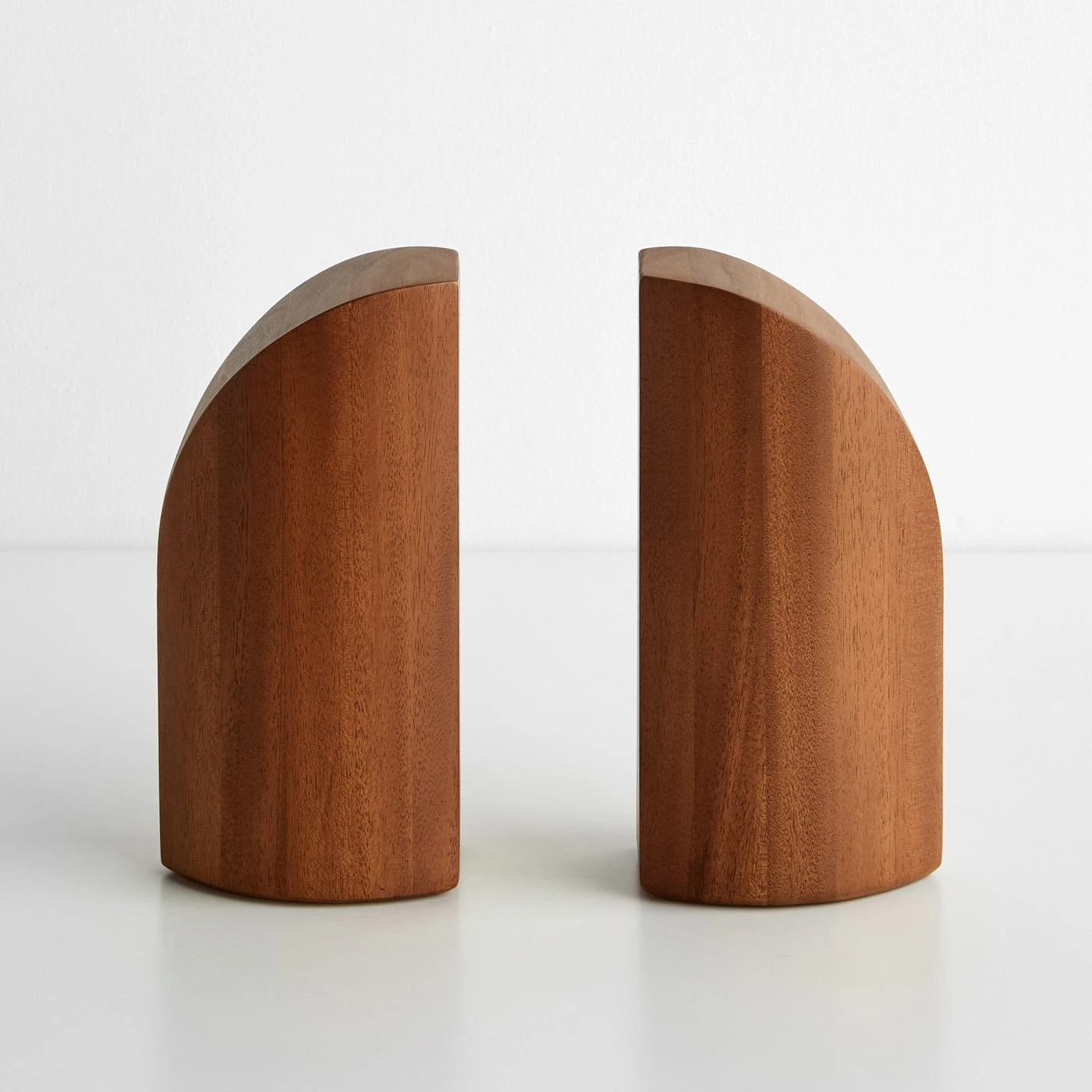 PI Mahogany Bookends Set Of 2 4 PI Mahogany Bookends Set Of 2 - Image 2