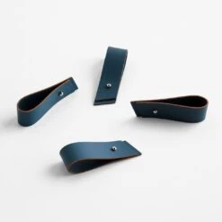 Deep Teal Leather Napkin Holders Set Of 4 -Furniture Store 102957 2 1