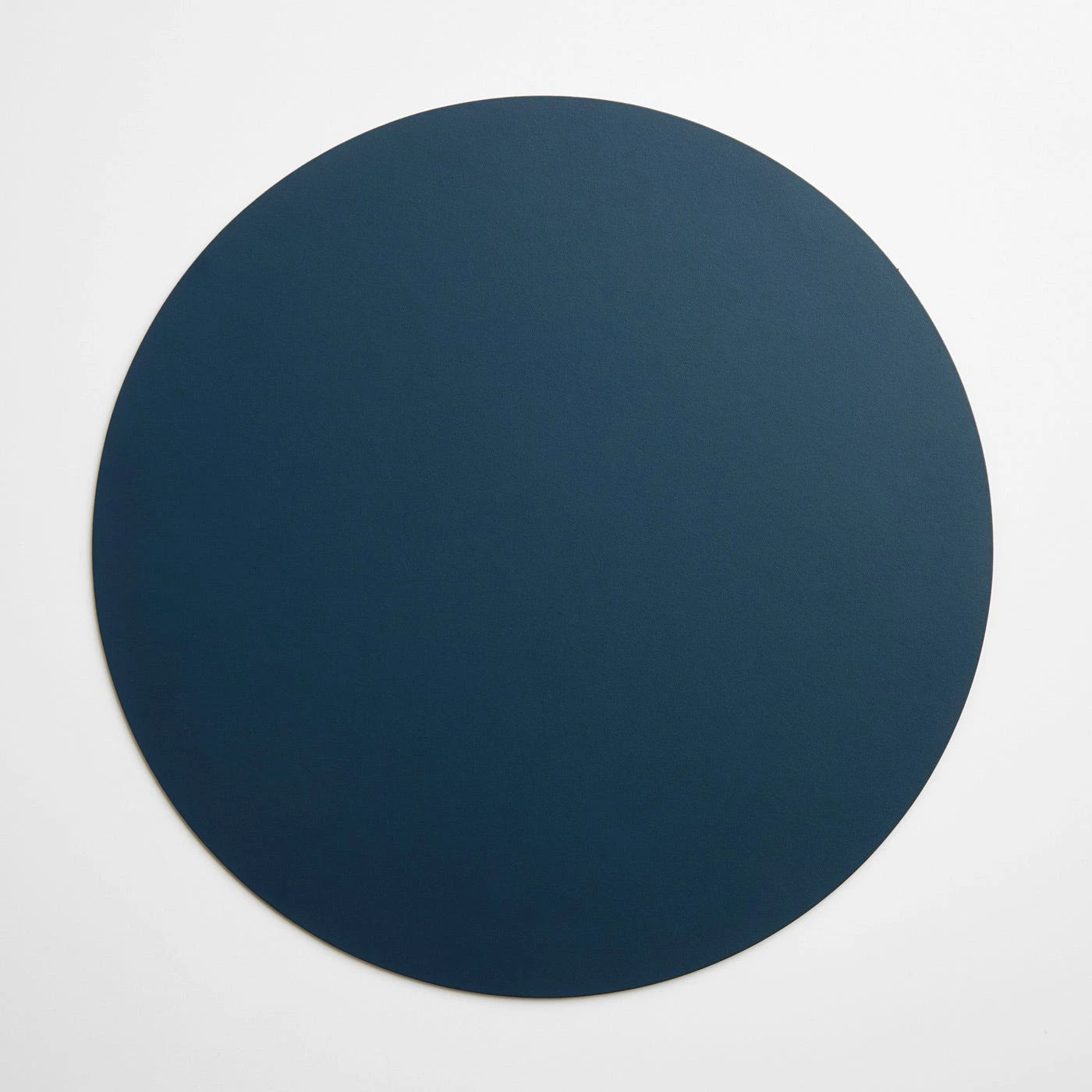 Dot Deep Teal Round Leather Placemat 3 Dot Deep Teal Round Leather Placemat