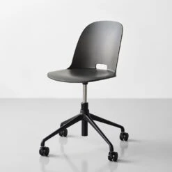 Alfi Dark Gray Reclaimed Work Chair