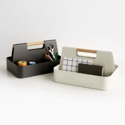 Elin Linen Desk Caddy -Furniture Store 102971 102972 2 1