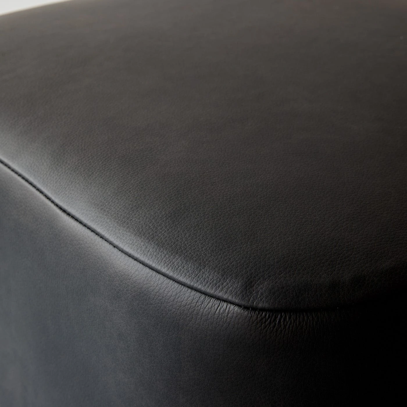 Block Graphite Leather Ottoman 5 Block Graphite Leather Ottoman - Image 3