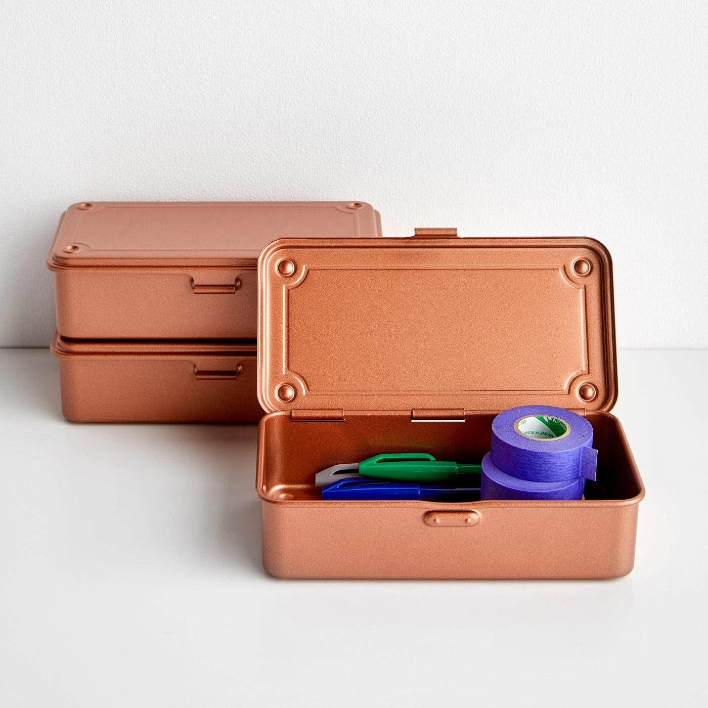 Toyo Steel Copper Stackable Storage Box 7.9" 5 Toyo Steel Copper Stackable Storage Box 7.9" - Image 3
