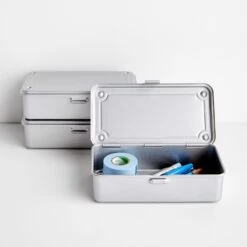 Toyo Steel Silver Stackable Storage Box 7.9" -Furniture Store 102998 3