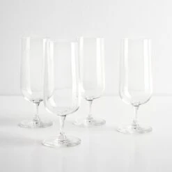 LSA International Arc Champagne Flutes Set Of 4