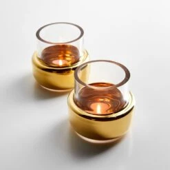 LSA International Aurum Tealight Holder/Vase -Furniture Store 103018 2 lit