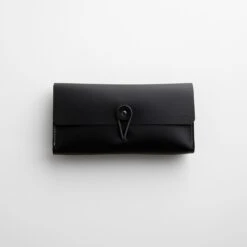 Black Leather Envelope Case