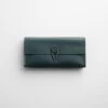 Deep Teal Leather Envelope Case