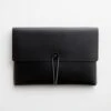 Black Leather Horizontal Case