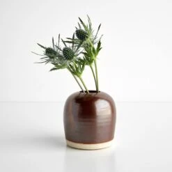 Thrown Chocolate Bud Vase -Furniture Store 103044 2