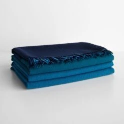 Miami Deep Ocean Blue Throw Blanket 12 Miami Deep Ocean Blue Throw Blanket -Furniture Store 103058 3