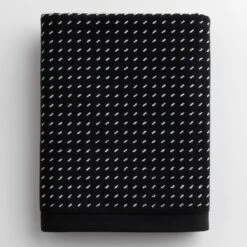 Stitch Black + White Bath Sheet