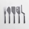 Marques Brushed Stainless Steel Cheese Knives Set Of 5 2 Marques Brushed Stainless Steel Cheese Knives Set Of 5 -Furniture Store 103112