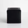 Black Leather Tissue Cover -Furniture Store 103115 1