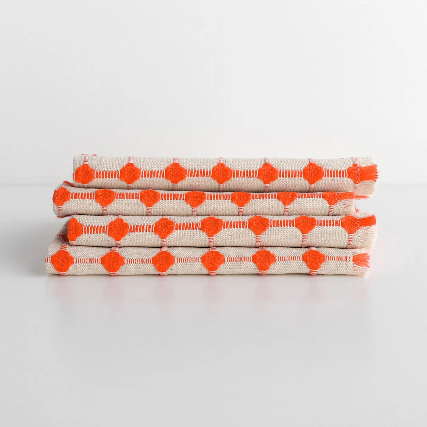 Wicker Persimmon Orange Napkins Set Of 4 5 Wicker Persimmon Orange Napkins Set Of 4 - Image 3