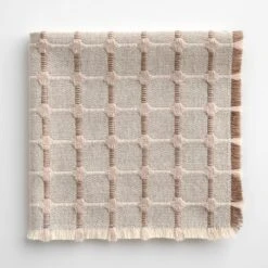 Hopsack Mocha And Sand Napkins Set Of 4