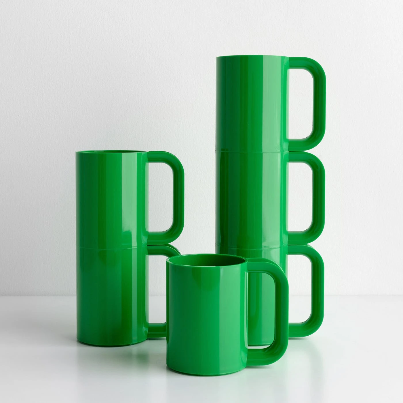 Heller Green Mugs Set Of 6 4 Heller Green Mugs Set Of 6 - Image 2