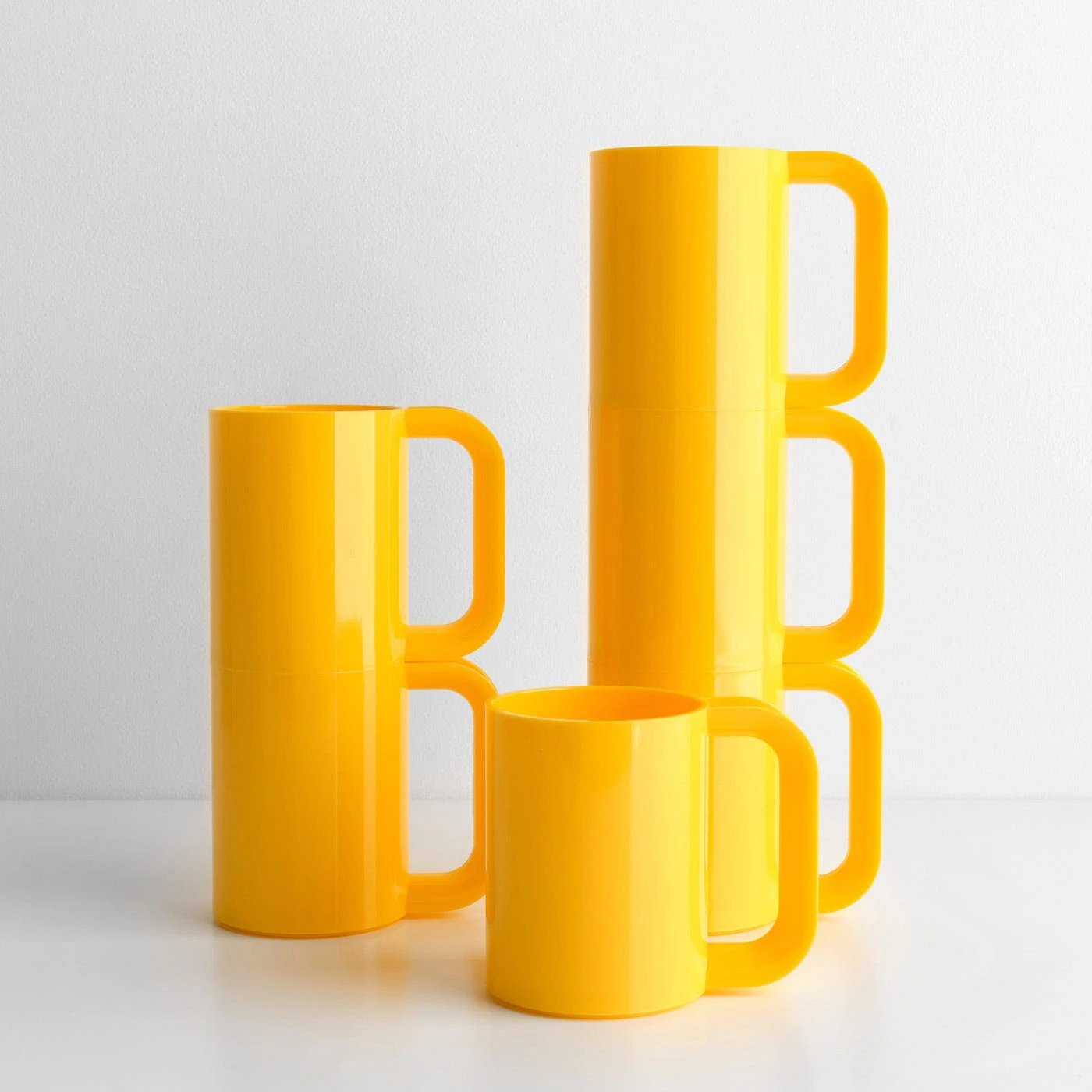 Heller Yellow Mugs Set Of 6 4 Heller Yellow Mugs Set Of 6 - Image 2
