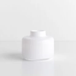 Mini Magnolia Opal White Wide Vase