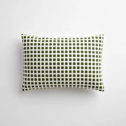 Tiles Pine Throw Pillow Cover 12" X 18"