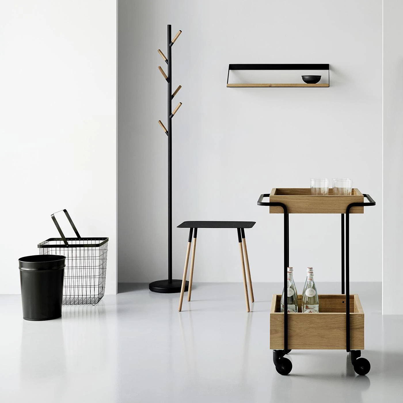 Ribbon Black Wall Shelf 7 Ribbon Black Wall Shelf - Image 5