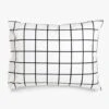 Grid Black Pillowcase Set -Furniture Store 21510 grid pillowcase 980 5