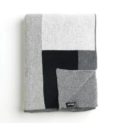 Sonia Graphite Knit Throw Blanket
