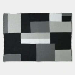 Sonia Graphite Knit Throw Blanket -Furniture Store 22049 knit blanket sonia gallery1