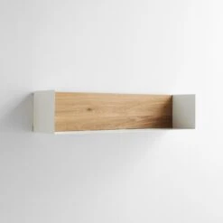 White Large U Wall Shelf