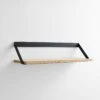 Ribbon Black Wall Shelf