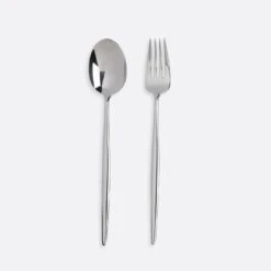 Eve Chrome Fork & Spoon Serve Set 6 Eve Chrome Fork & Spoon Serve Set -Furniture Store Eve Chrome Fork Spoon Serve Set 1