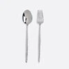 Eve Chrome Fork & Spoon Serve Set -Furniture Store Eve Chrome Fork Spoon Serve Set 2