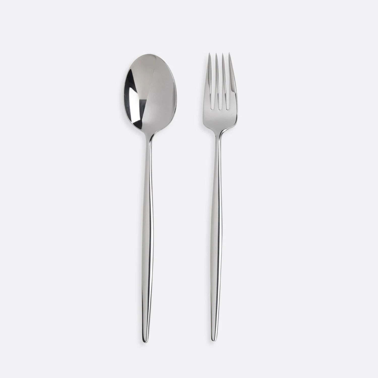 Eve Chrome Fork & Spoon Serve Set 3 Eve Chrome Fork & Spoon Serve Set