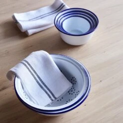 Linen White And Black Stripe Napkin 20 Linen White And Black Stripe Napkin -Furniture Store a134030ps 101415 gallery option