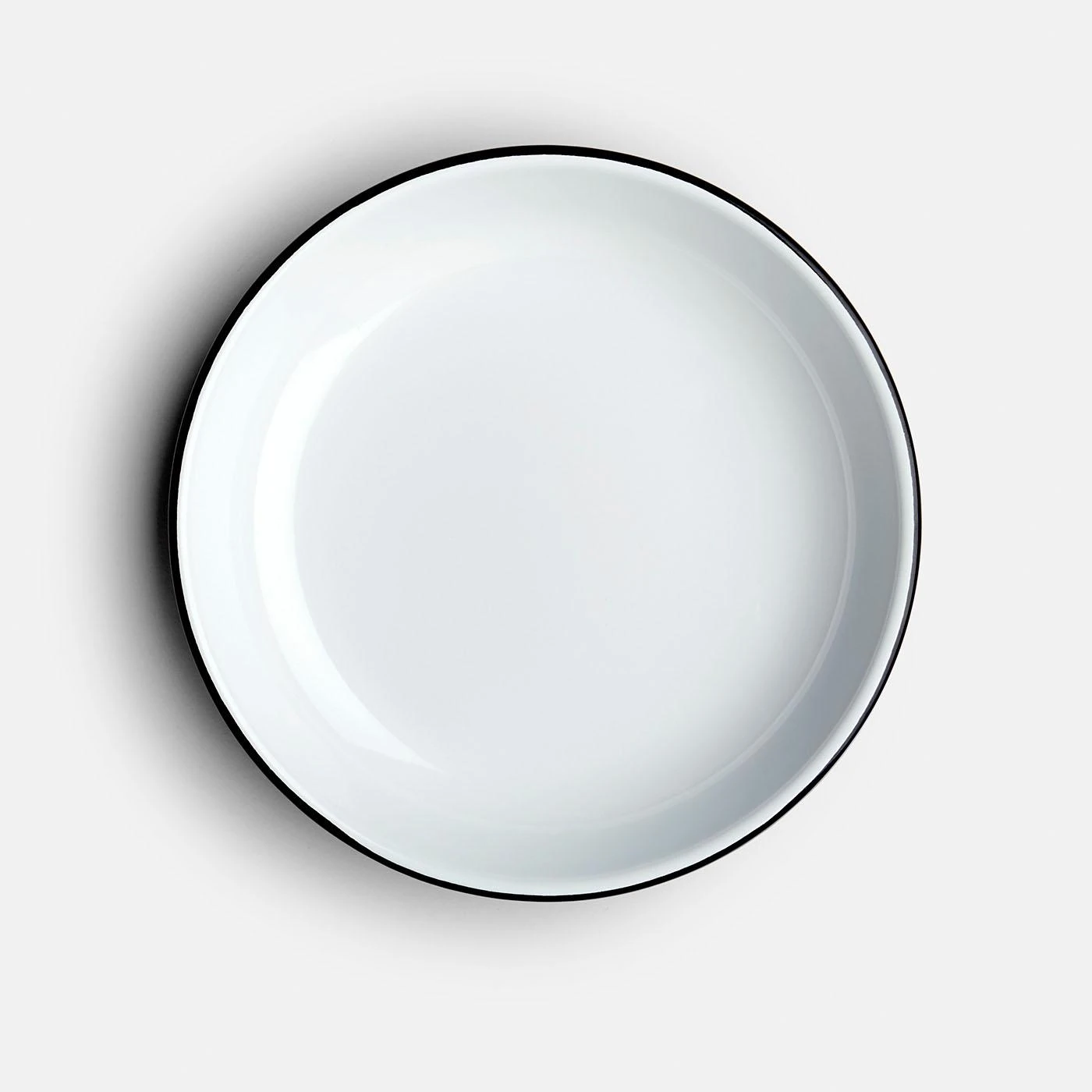 Falcon Black Enamelware Deep Plates Set Of 4 4 Falcon Black Enamelware Deep Plates Set Of 4 - Image 2