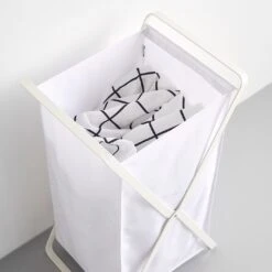 Tower White Laundry Hamper 14 Tower White Laundry Hamper -Furniture Store a203030lb laundry