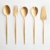 Eve Brushed Gold 5pc Serve Set -Furniture Store a231139pc replacement main 1