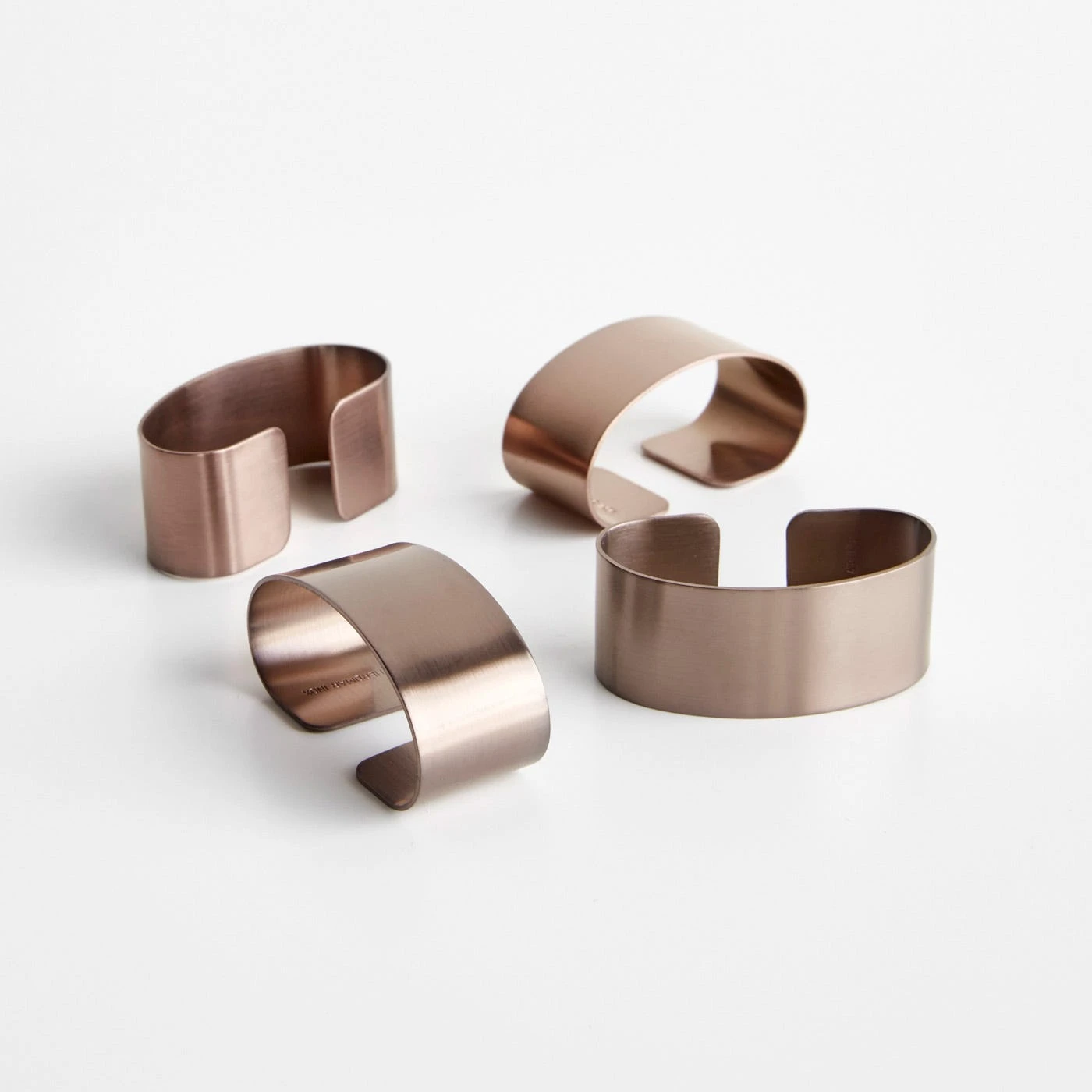 Brushed Copper Napkin Ring 3 Brushed Copper Napkin Ring