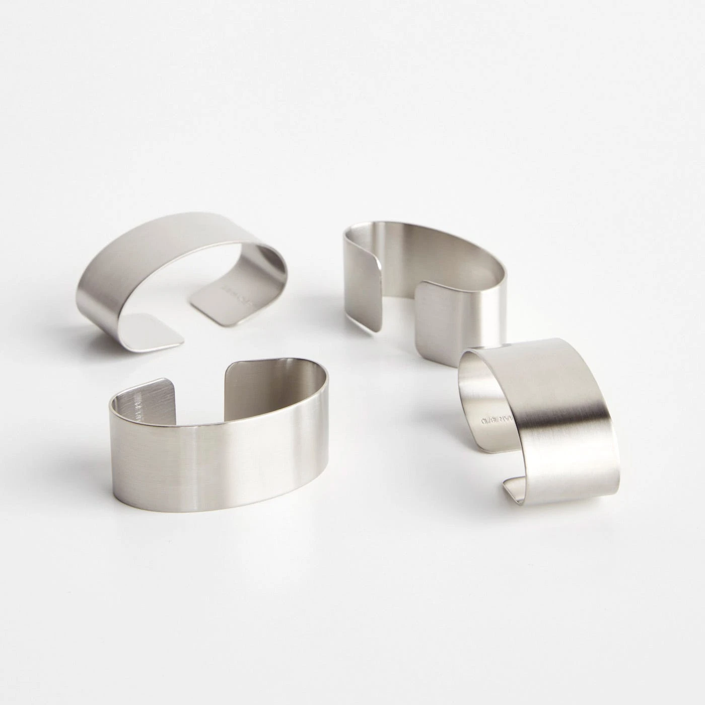 Brushed Stainless Steel Napkin Ring 3 Brushed Stainless Steel Napkin Ring