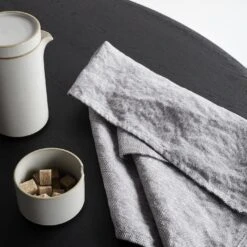 Chambray Gray Linen Teatowel 11 Chambray Gray Linen Teatowel -Furniture Store a264034t fog linen in use gallery option
