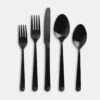 Galvin Black 5pc Flatware Set -Furniture Store a386084f main edited