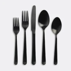 Galvin Black 5pc Flatware Set